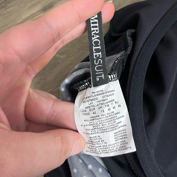 NEW MiracleSuit Pin Point Oceanus One Piece Swimsuit DD-Cup - Picture 8 of 10